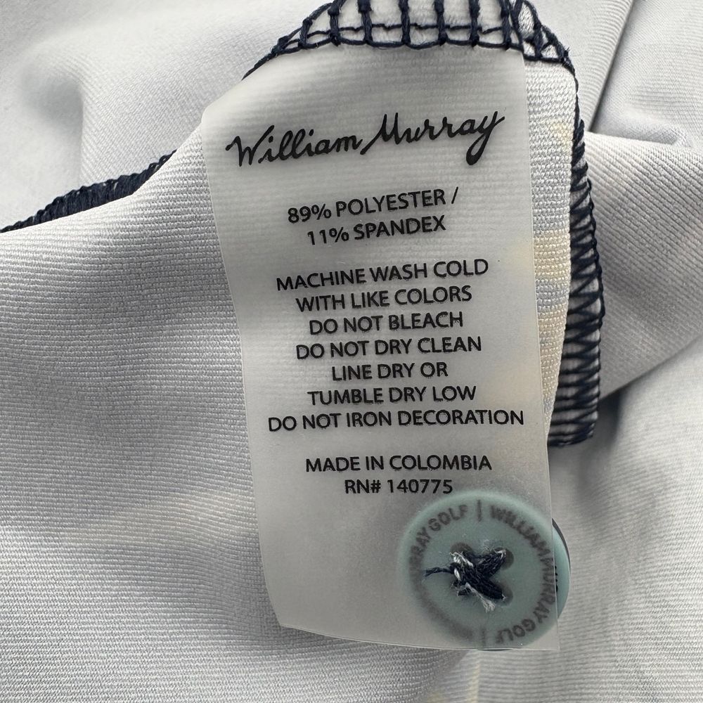 William Murray Mums Floral Golf Polo Shirt Short Sleeve Colorful Size Small - Picture 3 of 7